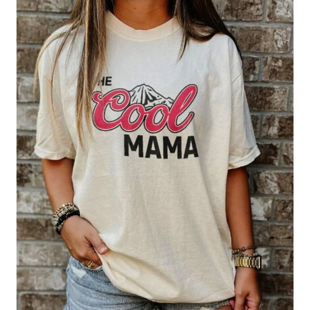 Cool Mama Funny Mom T Shirt Birthday Gift For Mom Family Graphic Fan Gift Retro